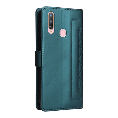 For vivo Y3 / Y17 Diamond Lattice Leather Flip Phone Case - Durable and Convenient Holder with Precision Cutouts