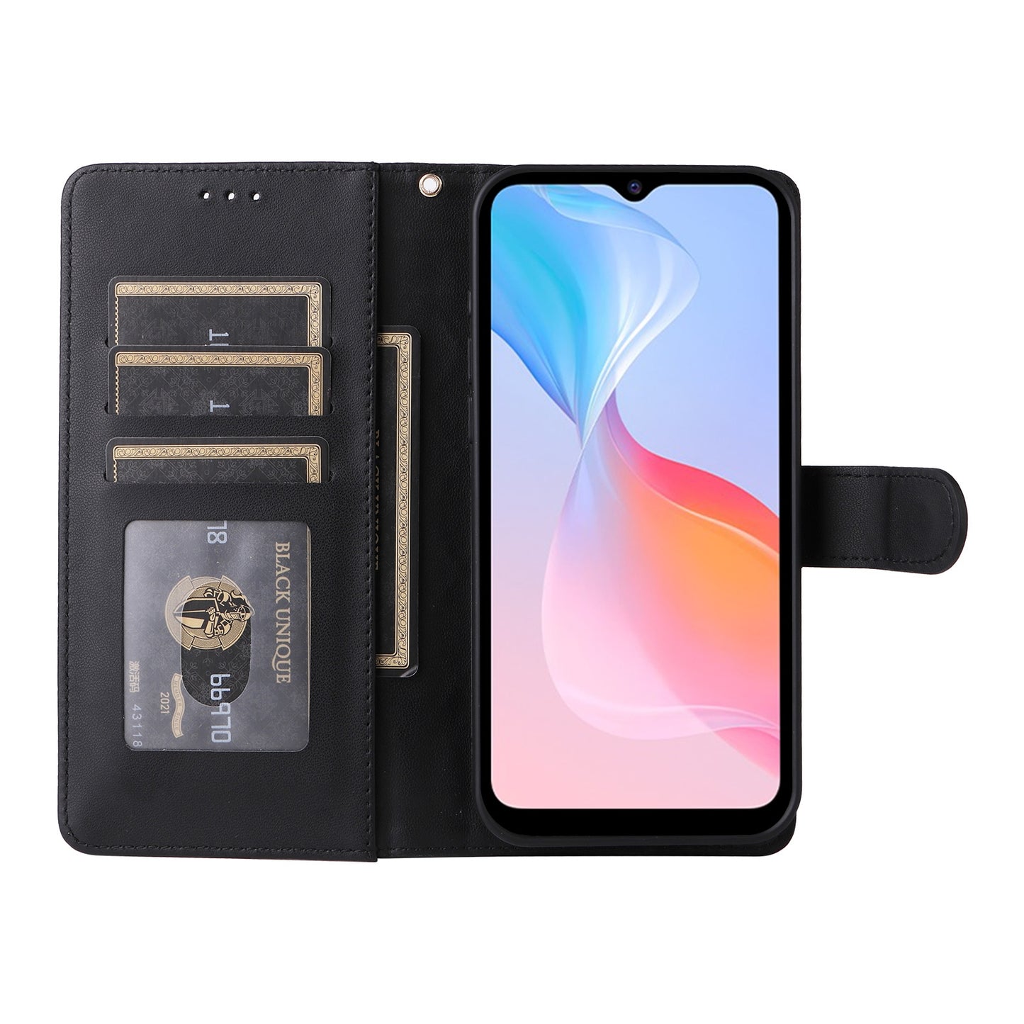 For vivo Y21 / Y33s Diamond Lattice Leather Flip Phone Case - Durable and Convenient Holder with Precision Cutouts