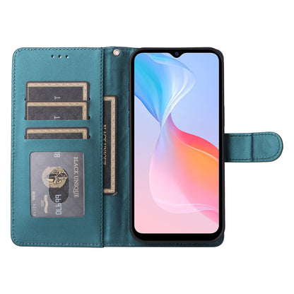 For vivo Y21 / Y33s Diamond Lattice Leather Flip Phone Case - Durable and Convenient Holder with Precision Cutouts