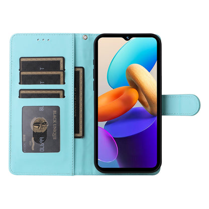 For vivo Y22s / Y35 Diamond Lattice Leather Flip Phone Case - Durable and Convenient Holder with Precision Cutouts