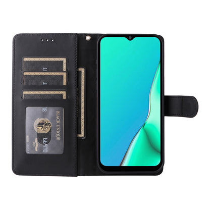 OPPO A9 / A5 2020 Diamond Lattice Leather Flip Phone Case - Durable and Convenient Holder with Precision Cutouts