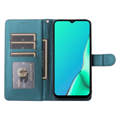 OPPO A9 / A5 2020 Diamond Lattice Leather Flip Phone Case - Durable and Convenient Holder with Precision Cutouts