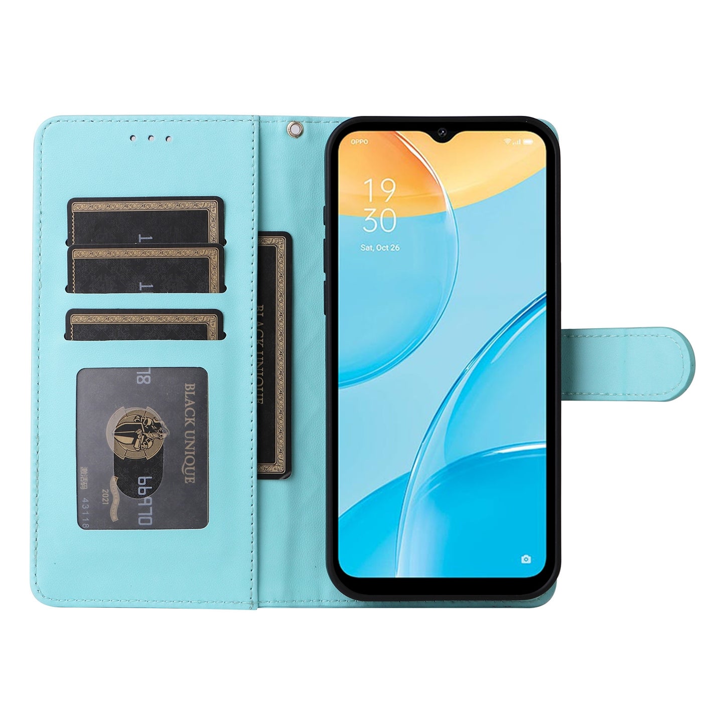 OPPO A15 / A15s Diamond Lattice Leather Flip Phone Case - Durable and Convenient Holder with Precision Cutouts