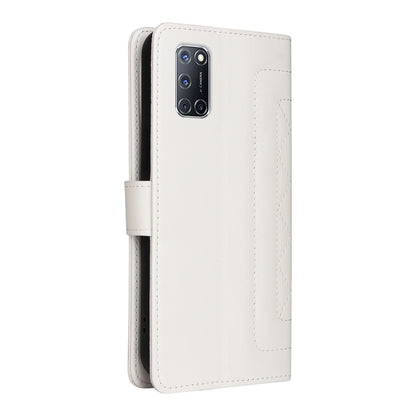 OPPO A52 / A72 / A92 Diamond Lattice Leather Flip Phone Case - Durable and Convenient Holder with Precision Cutouts