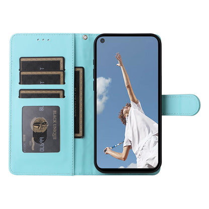 OPPO A52 / A72 / A92 Diamond Lattice Leather Flip Phone Case - Durable and Convenient Holder with Precision Cutouts