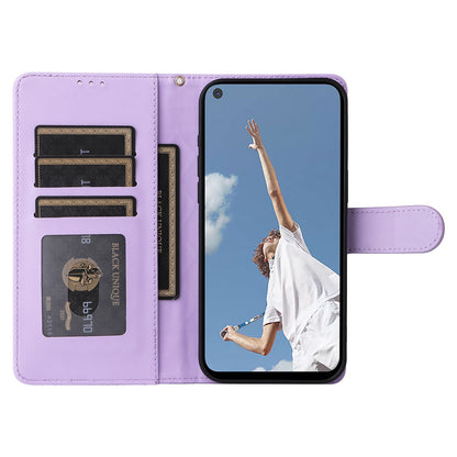 OPPO A52 / A72 / A92 Diamond Lattice Leather Flip Phone Case - Durable and Convenient Holder with Precision Cutouts