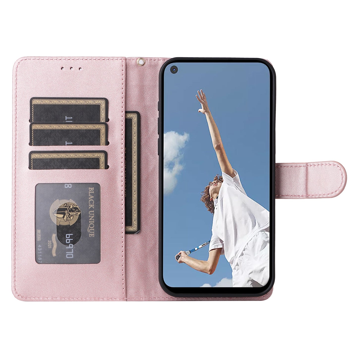 OPPO A52 / A72 / A92 Diamond Lattice Leather Flip Phone Case - Durable and Convenient Holder with Precision Cutouts