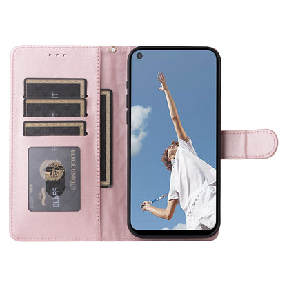 OPPO A52 / A72 / A92 Diamond Lattice Leather Flip Phone Case - Durable and Convenient Holder with Precision Cutouts