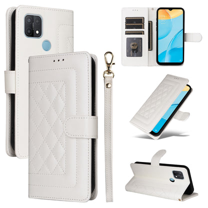 OPPO A53 / A53s Diamond Lattice Leather Flip Phone Case - Durable and Convenient Holder with Precision Cutouts
