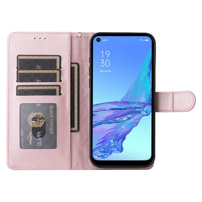 OPPO A53 / A53s Diamond Lattice Leather Flip Phone Case - Durable and Convenient Holder with Precision Cutouts