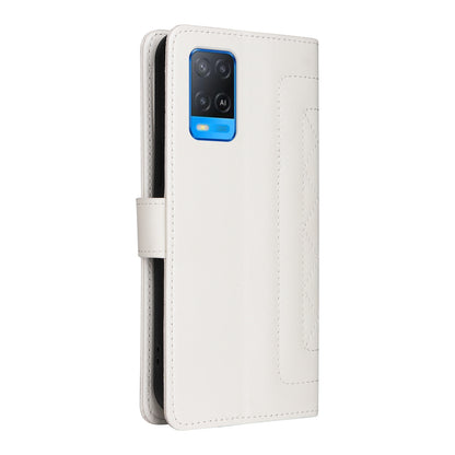 OPPO A54 4G / A16 Diamond Lattice Leather Flip Phone Case - Durable and Convenient Holder with Precision Cutouts