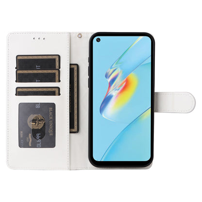 OPPO A54 4G / A16 Diamond Lattice Leather Flip Phone Case - Durable and Convenient Holder with Precision Cutouts