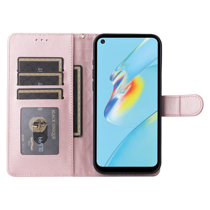 OPPO A54 4G / A16 Diamond Lattice Leather Flip Phone Case - Durable and Convenient Holder with Precision Cutouts