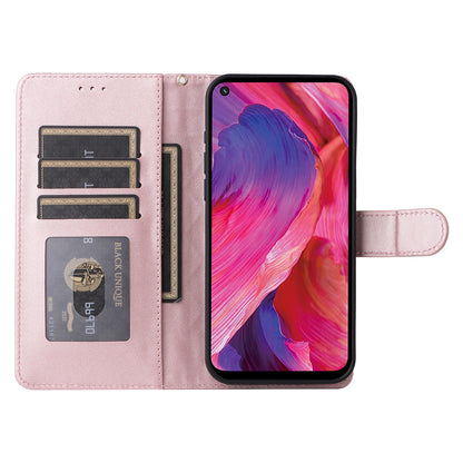 OPPO A54 5G / A74 5G Diamond Lattice Leather Flip Phone Case - Durable and Convenient Holder with Precision Cutouts