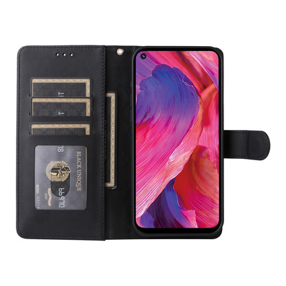 OPPO A54 5G / A74 5G Diamond Lattice Leather Flip Phone Case - Durable and Convenient Holder with Precision Cutouts