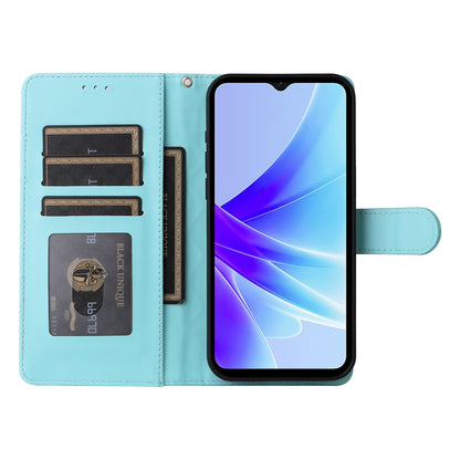 OPPO A57 / A57s Diamond Lattice Leather Flip Phone Case - Durable and Convenient Holder with Precision Cutouts