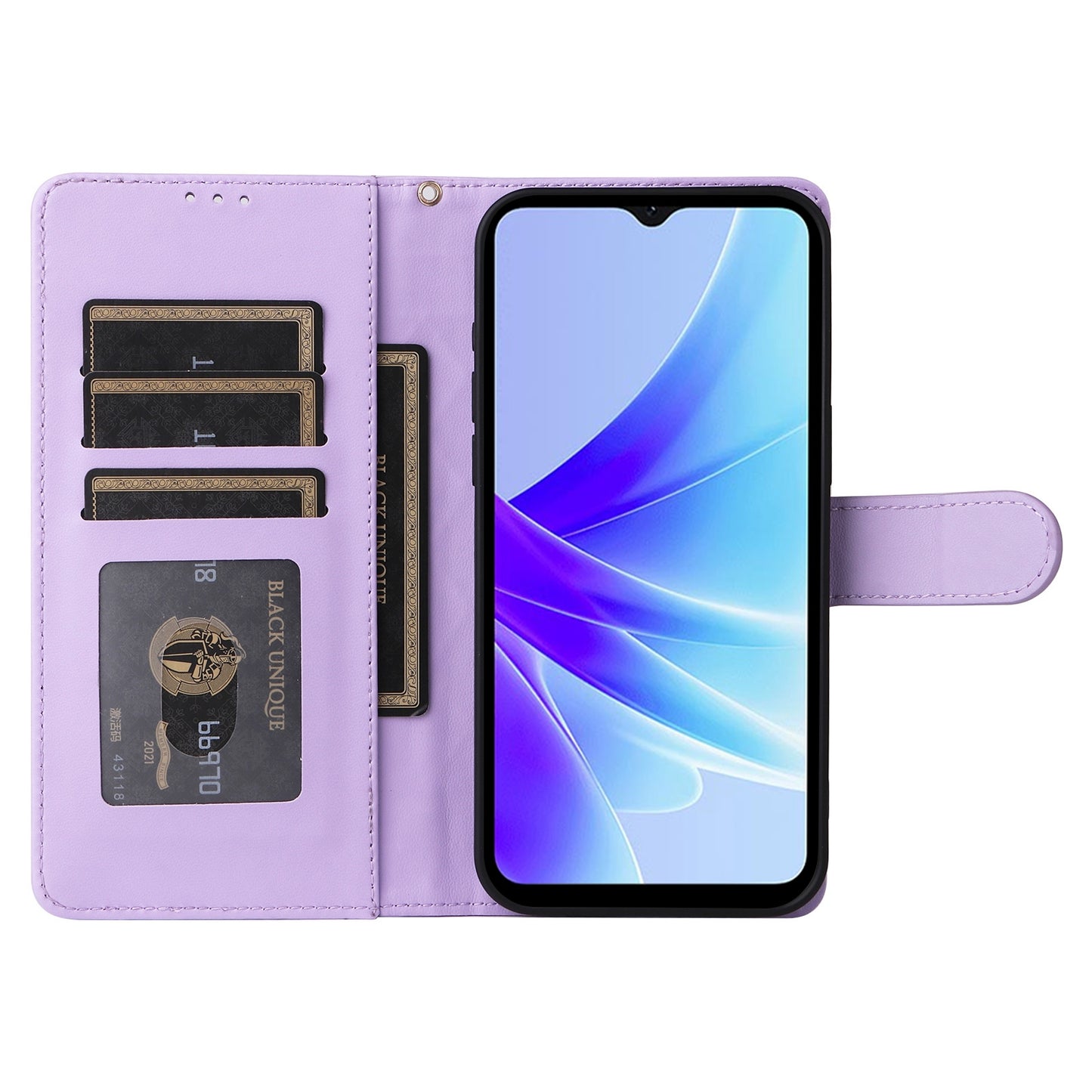 OPPO A57 / A57s Diamond Lattice Leather Flip Phone Case - Durable and Convenient Holder with Precision Cutouts