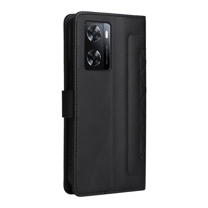 OPPO A57 / A57s Diamond Lattice Leather Flip Phone Case - Durable and Convenient Holder with Precision Cutouts
