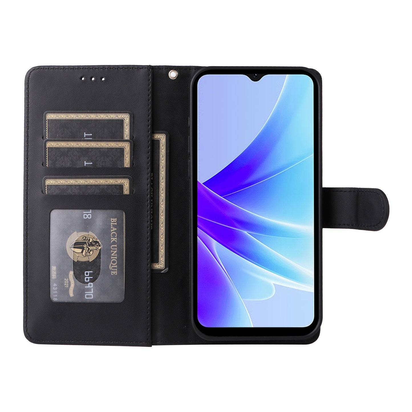 OPPO A57 / A57s Diamond Lattice Leather Flip Phone Case - Durable and Convenient Holder with Precision Cutouts