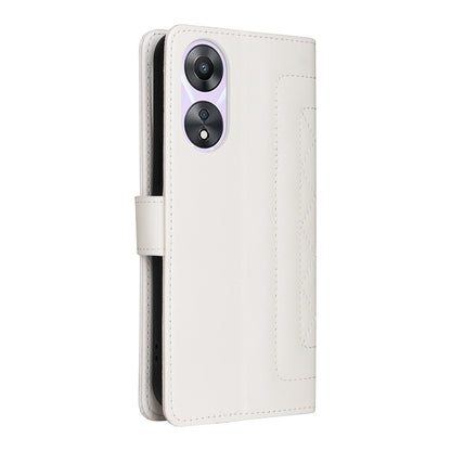 OPPO A58 5G / A78 5G Diamond Lattice Leather Flip Phone Case - Durable and Convenient Holder with Precision Cutouts