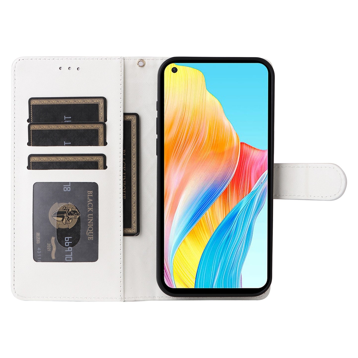 OPPO A78 4G Diamond Lattice Leather Flip Phone Case - Durable and Convenient Holder with Precision Cutouts