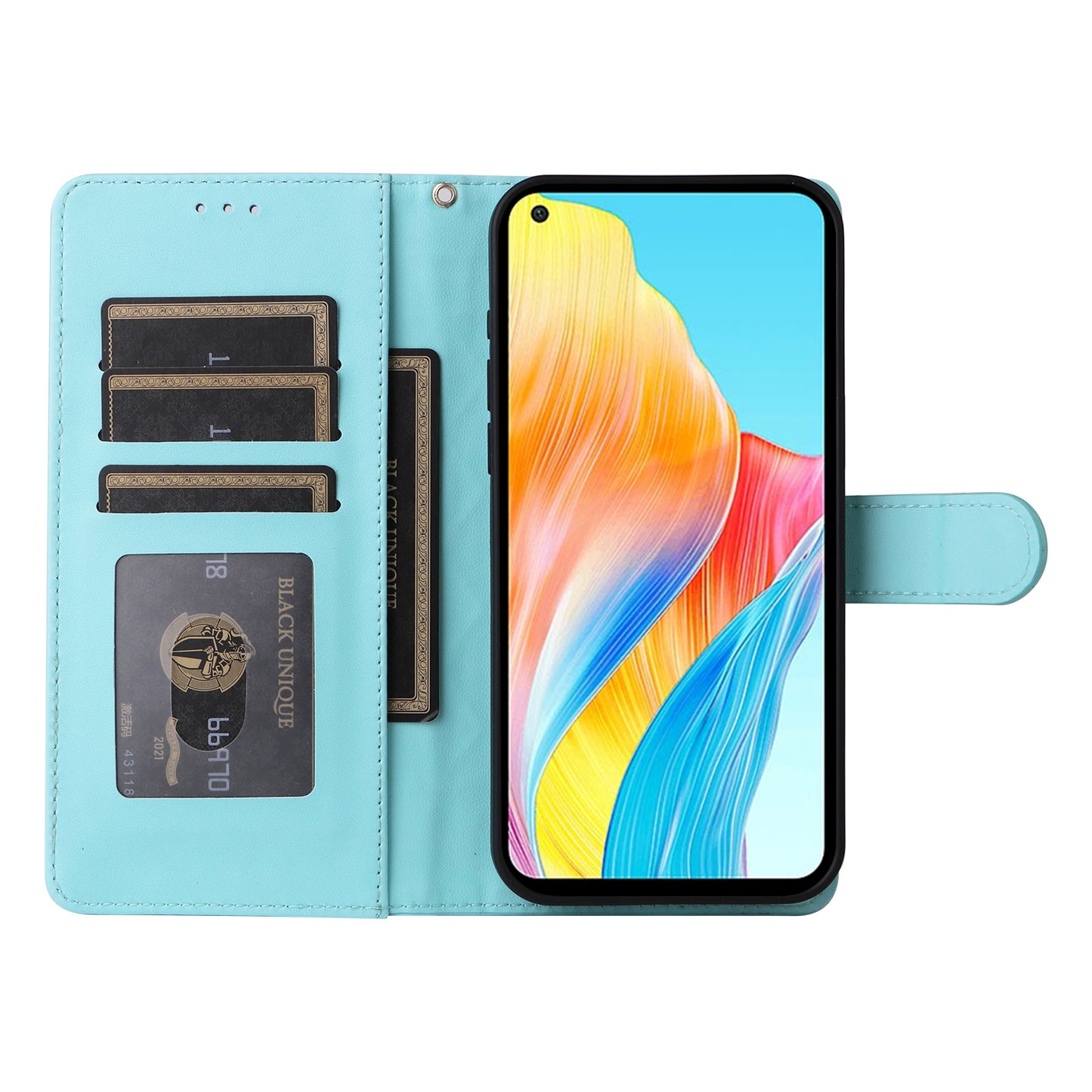 OPPO A78 4G Diamond Lattice Leather Flip Phone Case - Durable and Convenient Holder with Precision Cutouts