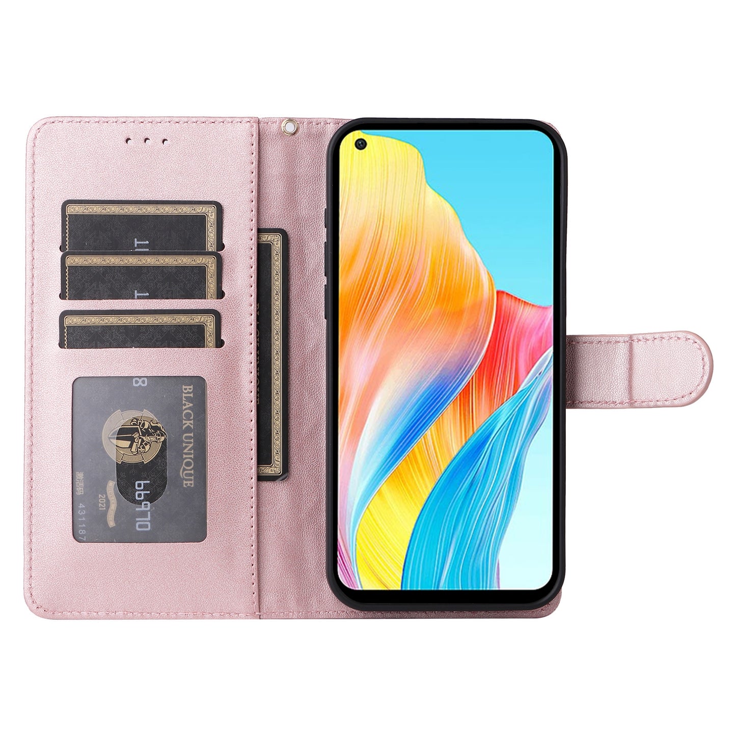 OPPO A78 4G Diamond Lattice Leather Flip Phone Case - Durable and Convenient Holder with Precision Cutouts