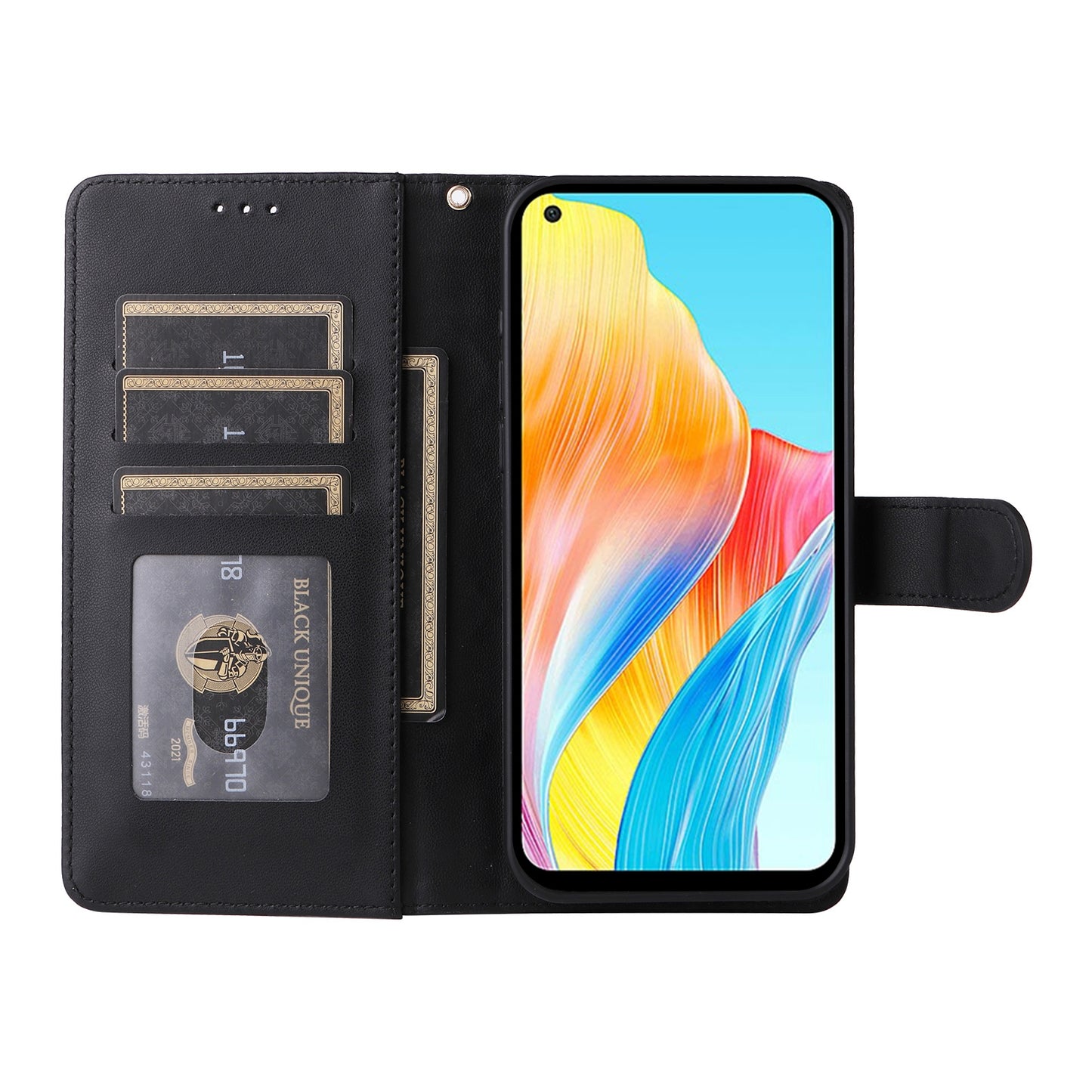 OPPO A78 4G Diamond Lattice Leather Flip Phone Case - Durable and Convenient Holder with Precision Cutouts