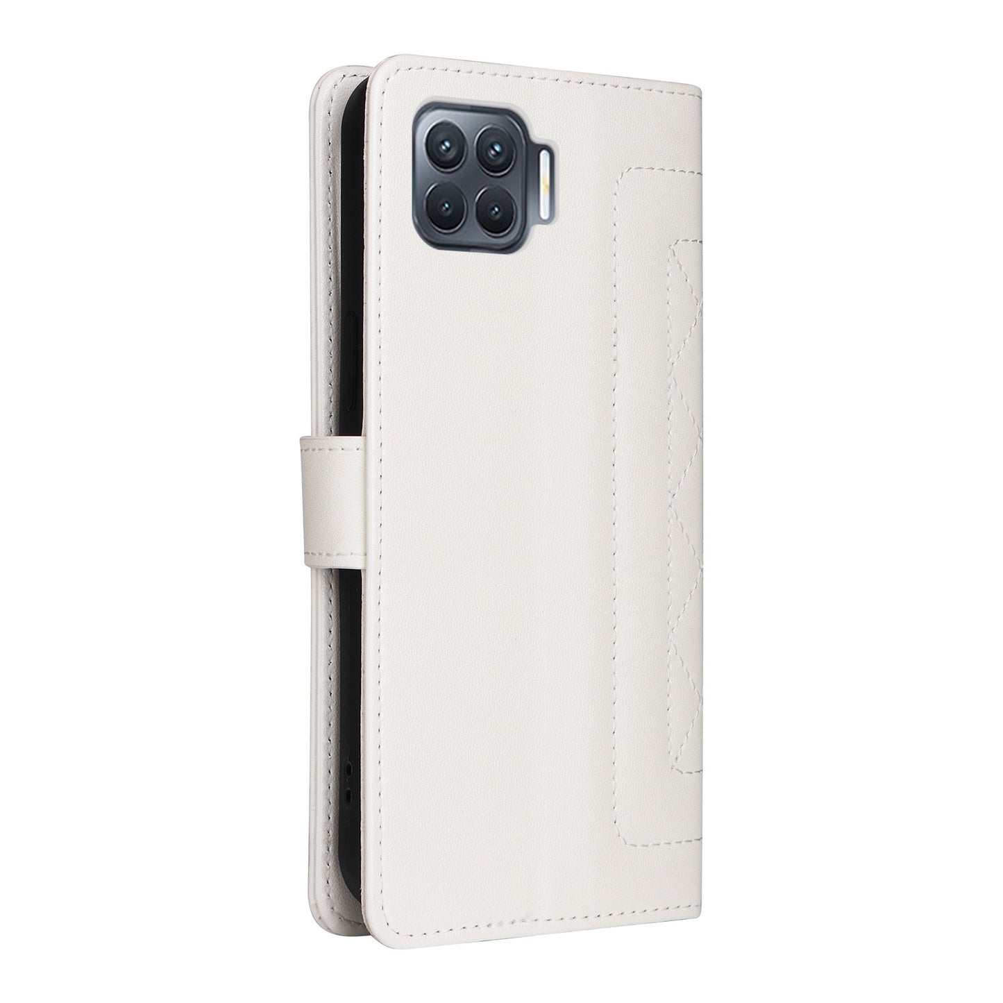 OPPO A93 4G / F17 Pro Diamond Lattice Leather Flip Phone Case - Durable and Convenient Holder with Precision Cutouts