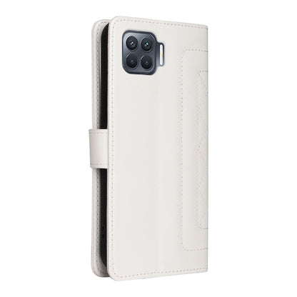 OPPO A93 4G / F17 Pro Diamond Lattice Leather Flip Phone Case - Durable and Convenient Holder with Precision Cutouts