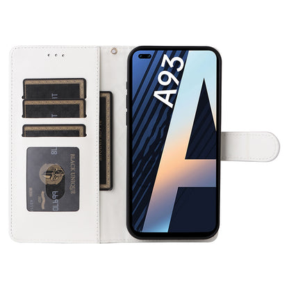 OPPO A93 4G / F17 Pro Diamond Lattice Leather Flip Phone Case - Durable and Convenient Holder with Precision Cutouts