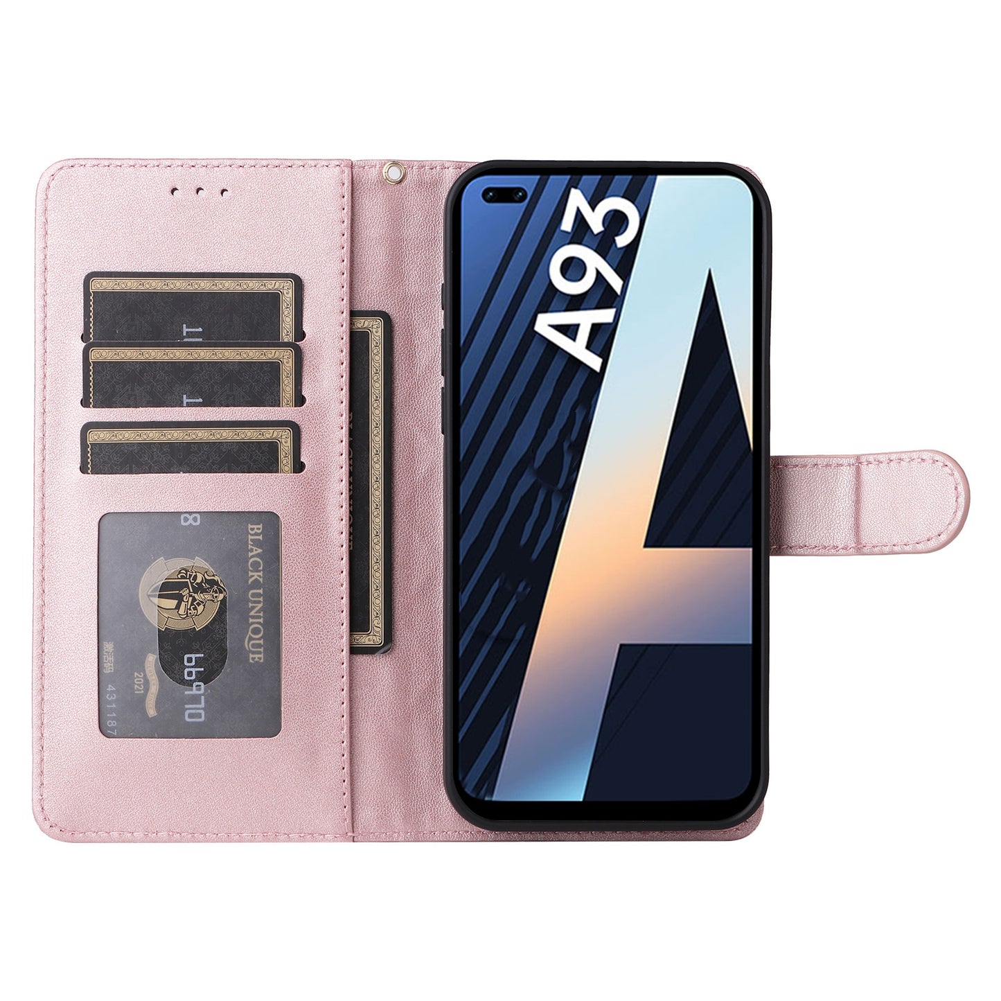 OPPO A93 4G / F17 Pro Diamond Lattice Leather Flip Phone Case - Durable and Convenient Holder with Precision Cutouts