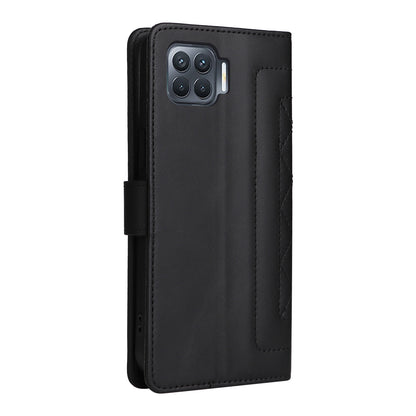OPPO A93 4G / F17 Pro Diamond Lattice Leather Flip Phone Case - Durable and Convenient Holder with Precision Cutouts