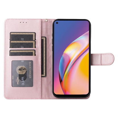 OPPO A94 / F19 Pro Diamond Lattice Leather Flip Phone Case - Durable and Convenient Holder with Precision Cutouts