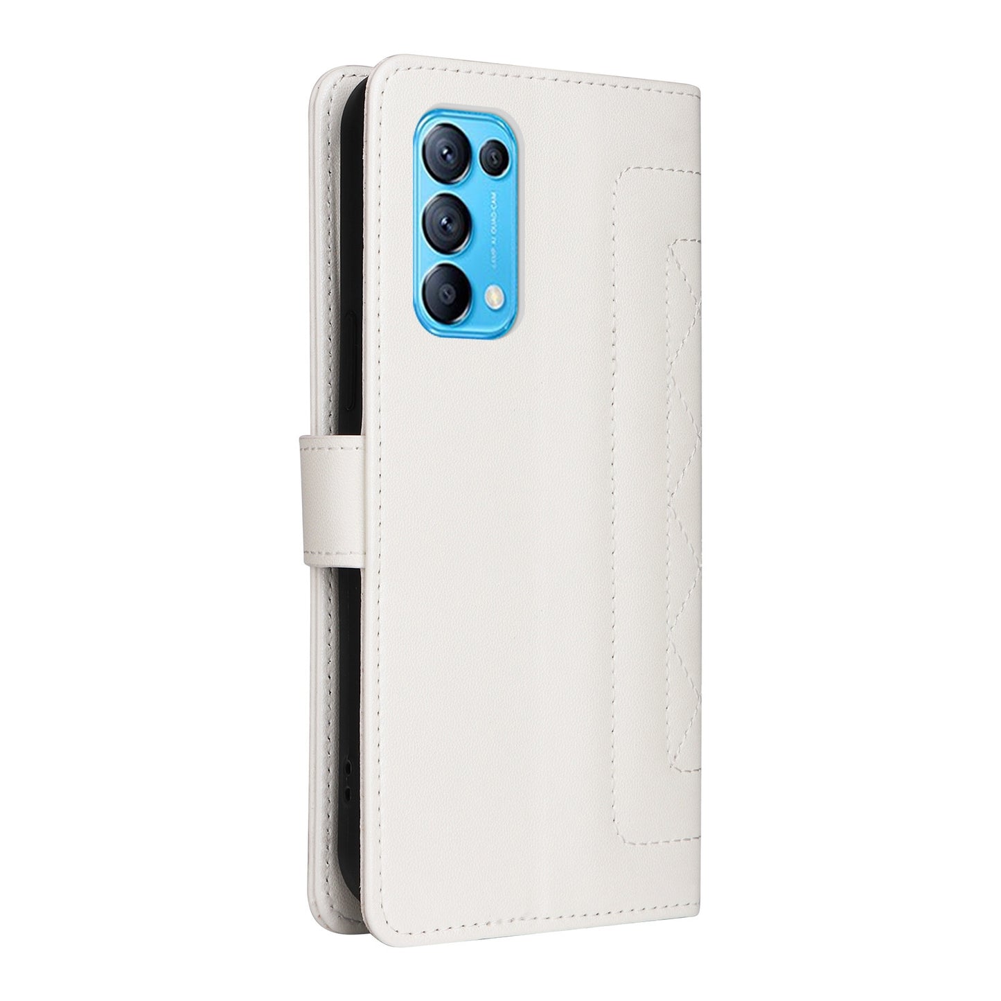 OPPO Reno5 5G / Find X3 Lite Diamond Lattice Leather Flip Phone Case - Durable and Convenient Holder with Precision Cutouts