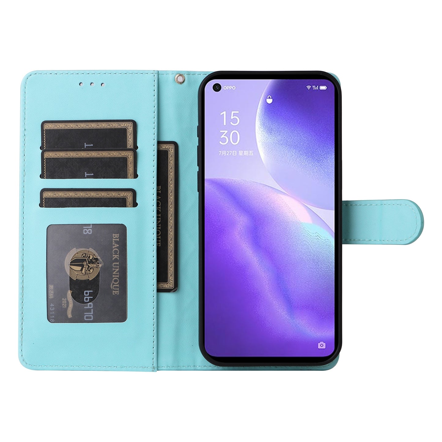OPPO Reno5 5G / Find X3 Lite Diamond Lattice Leather Flip Phone Case - Durable and Convenient Holder with Precision Cutouts
