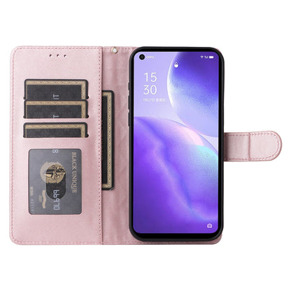 OPPO Reno5 5G / Find X3 Lite Diamond Lattice Leather Flip Phone Case - Durable and Convenient Holder with Precision Cutouts