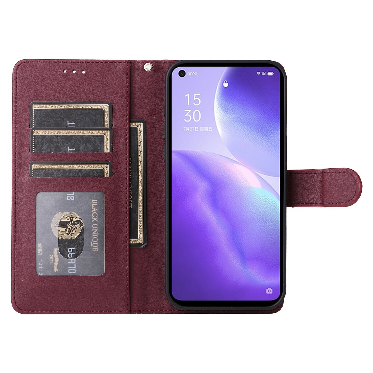 OPPO Reno5 5G / Find X3 Lite Diamond Lattice Leather Flip Phone Case - Durable and Convenient Holder with Precision Cutouts