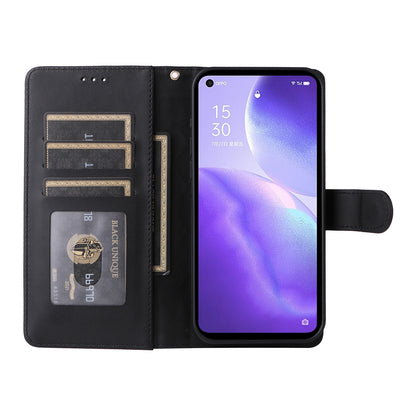 OPPO Reno5 5G / Find X3 Lite Diamond Lattice Leather Flip Phone Case - Durable and Convenient Holder with Precision Cutouts