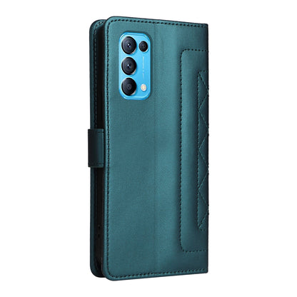 OPPO Reno5 5G / Find X3 Lite Diamond Lattice Leather Flip Phone Case - Durable and Convenient Holder with Precision Cutouts
