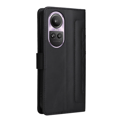 OPPO Reno10 5G / Reno10 Pro 5G Diamond Lattice Leather Flip Phone Case - Durable and Convenient Holder with Precision Cutouts