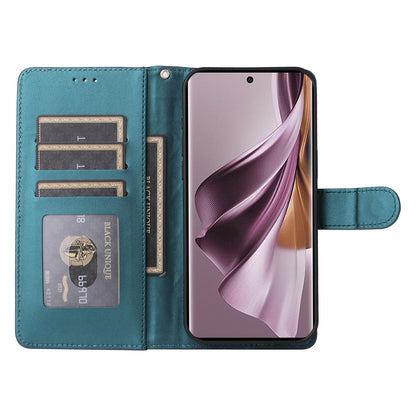 OPPO Reno10 5G / Reno10 Pro 5G Diamond Lattice Leather Flip Phone Case - Durable and Convenient Holder with Precision Cutouts