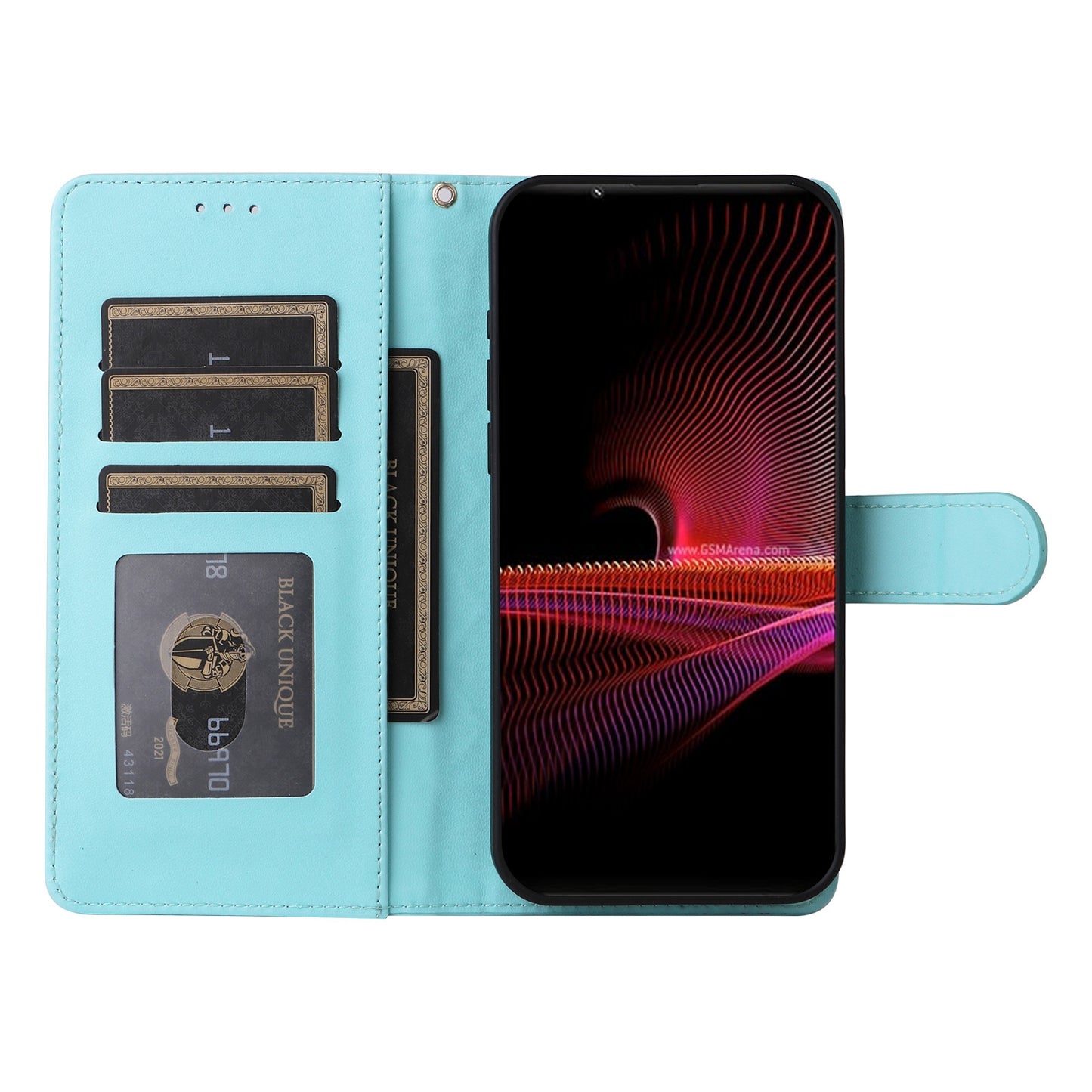 Sony Xperia 1 III Diamond Lattice Leather Flip Phone Case - Durable and Convenient Holder with Precision Cutouts