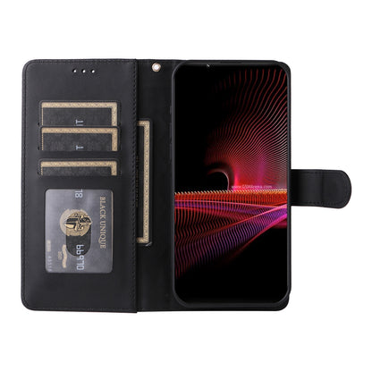 Sony Xperia 1 III Diamond Lattice Leather Flip Phone Case - Durable and Convenient Holder with Precision Cutouts