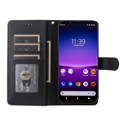 Sony Xperia 1 IV Diamond Lattice Leather Flip Phone Case - Durable and Convenient Holder with Precision Cutouts