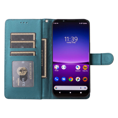 Sony Xperia 1 IV Diamond Lattice Leather Flip Phone Case - Durable and Convenient Holder with Precision Cutouts