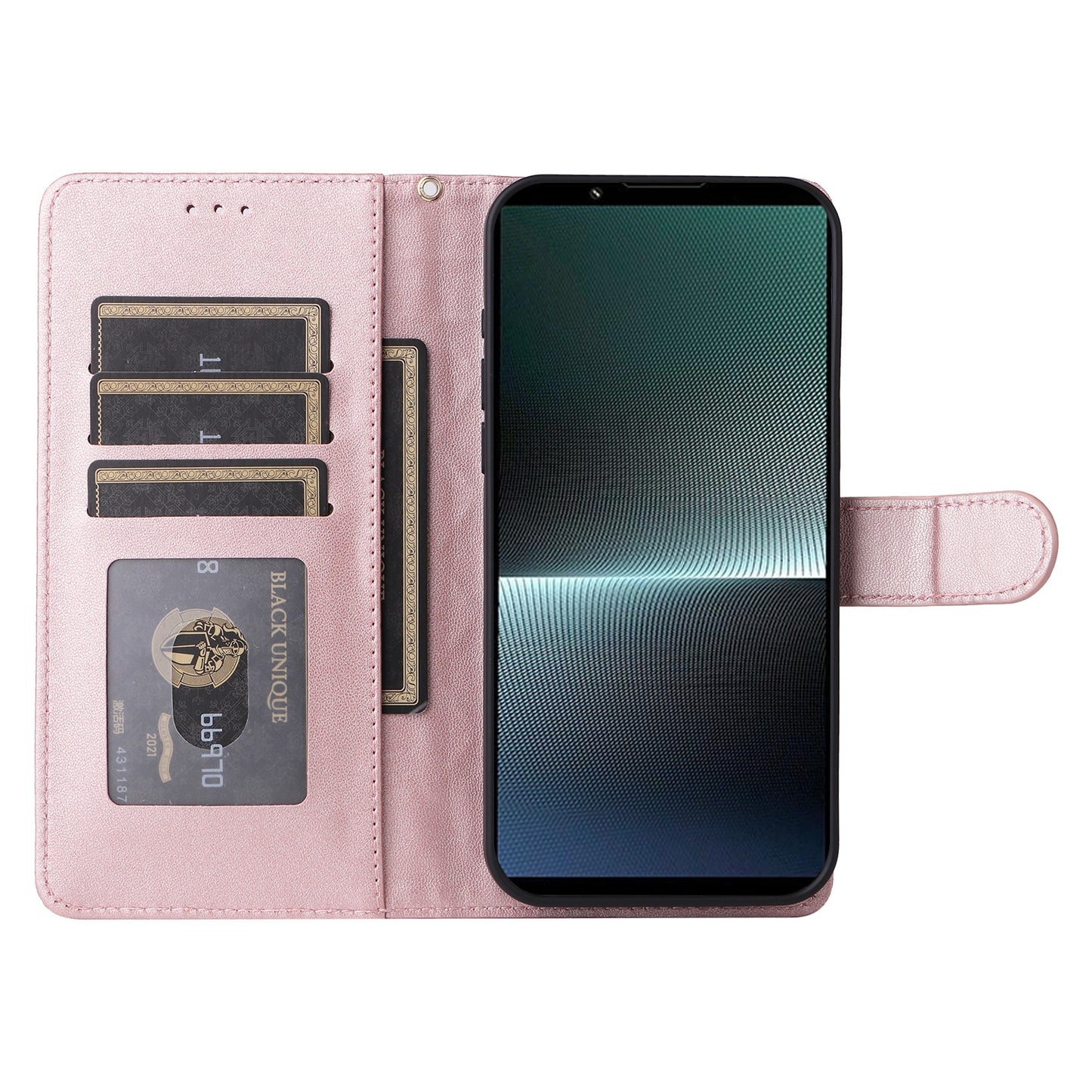 Sony Xperia 1 V Diamond Lattice Leather Flip Phone Case - Durable and Convenient Holder with Precision Cutouts