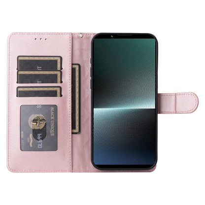 Sony Xperia 1 V Diamond Lattice Leather Flip Phone Case - Durable and Convenient Holder with Precision Cutouts