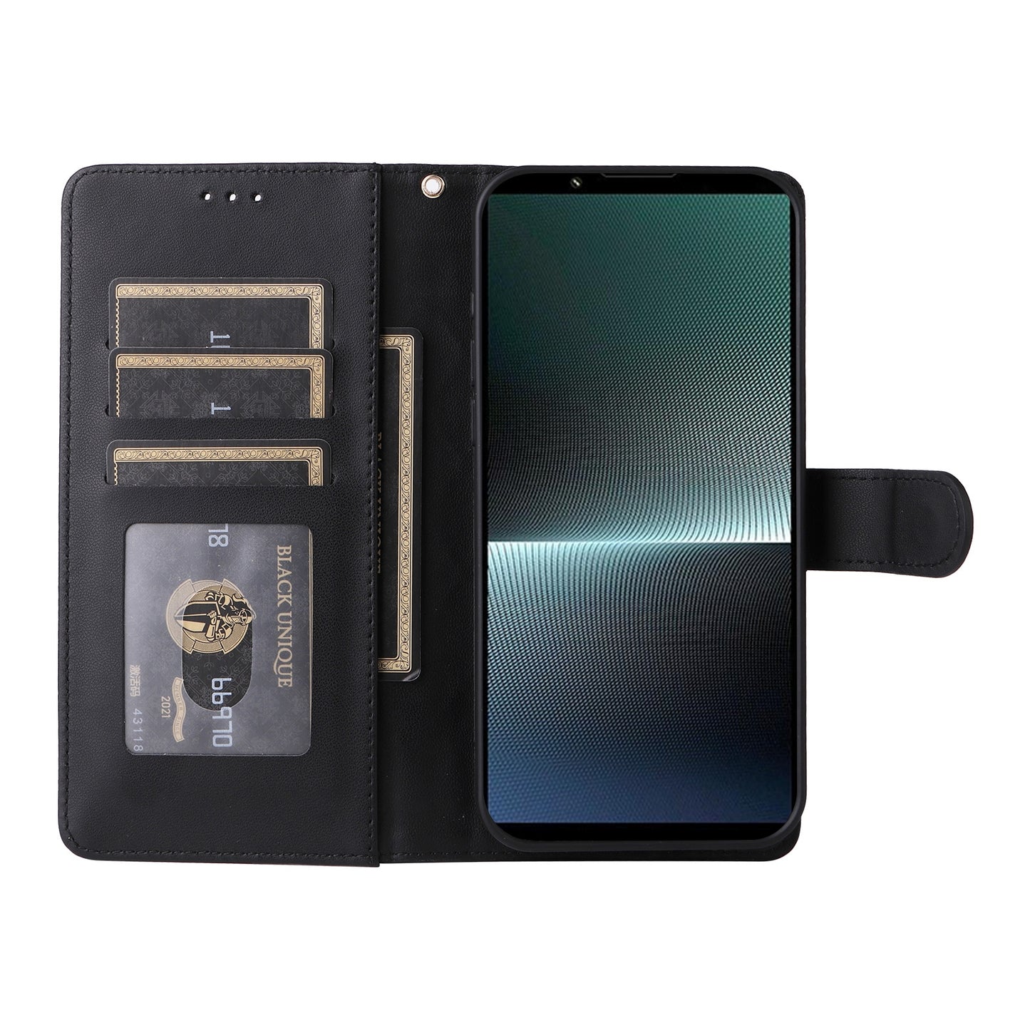 Sony Xperia 1 V Diamond Lattice Leather Flip Phone Case - Durable and Convenient Holder with Precision Cutouts