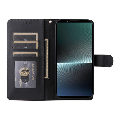 Sony Xperia 1 V Diamond Lattice Leather Flip Phone Case - Durable and Convenient Holder with Precision Cutouts